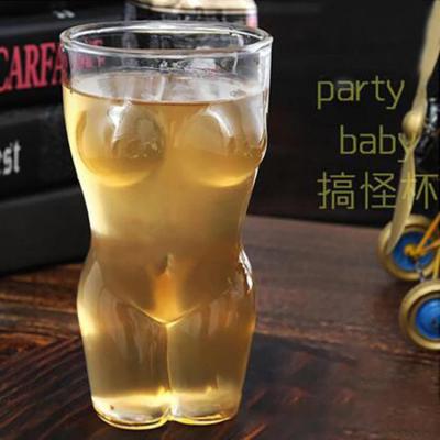 China Unusual Naked Adult Funny Bar Mood Beer Shape Seaside Novelty Woman Drinkware Glass Mug for sale