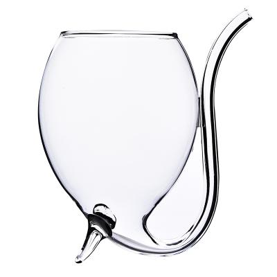 China Creative Wine Decanter Europe Hand Blown Glass Juice Cup Vampire Cocktail Glass Vampire Clear Wine Glass for sale