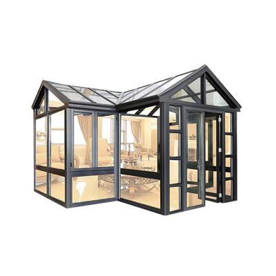 China Standard Aluminum Conservative Glass Profile Solariums Easily Assembled Greenhouse Glass Sunroom Houses for sale