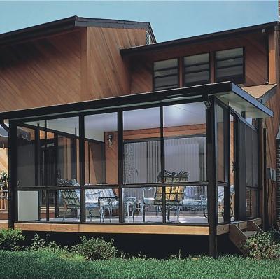 China Modern Designs Folding Free Standing Sunroom Insulated Glass Veranda Sunroom for sale