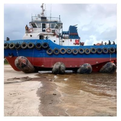 China Ship Launching Airbag Lifting Airbag Marine Floating Dock Inflatable Pontoons for sale