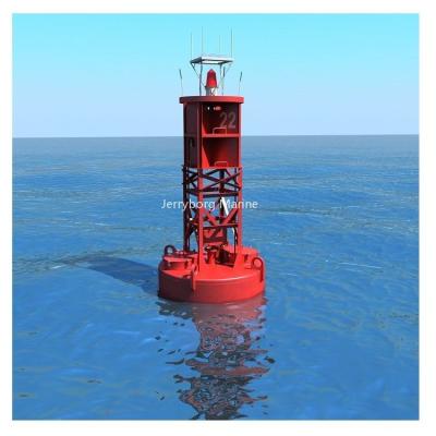 China Marine Channel Marker Buoys Steel Navigation Buoy with Solar Light for sale