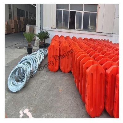 China LLDPE Plastic Floating Security Barriers Tubular Floating Pontoon for sale