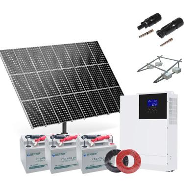 China High quality domestic best price 3kw produced solar power systems home solar panel system 5kw 10kw off grid hybrid for sale