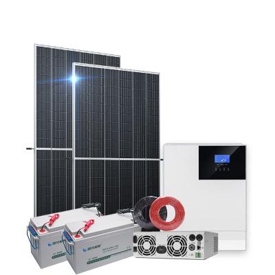 China Home All In One 4kw 6kw 50kw 5kva 10kw Complete On Grid Electric Power Hybrid Solar Power System 100kw Battery Storage for sale