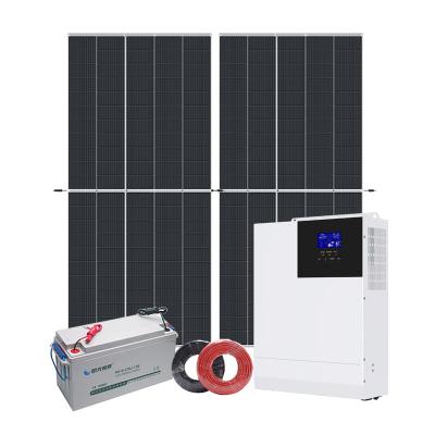 China Hot Selling Home Commercial Ground Mount 5000 Watt Solar Panel System 25kw 1kw 3kw Solar Off Grid Installed For Home for sale