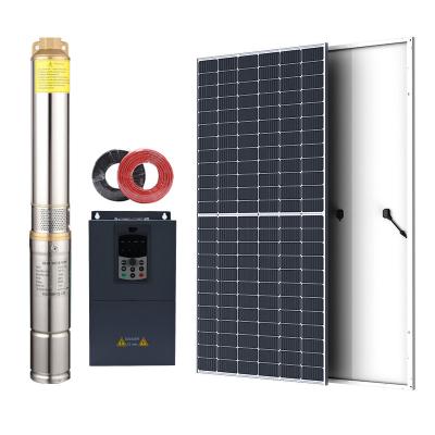 China Domestic off grid 24v dc 300m complete high lift heavy duty solar water pump system price 6hp agriculture Philippines for sale