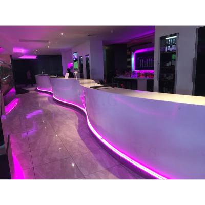 China Hotel Restaurant Large Size Solid Outdoor Nightclub Wine Bar Modern Led Design Customized Led Design for sale