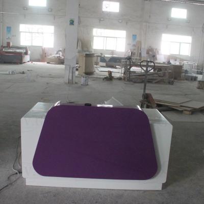 China Renewable Customized Project Marble Rain Forest Checkout Counter Cashier Desk Custom Hotel Receptions for sale