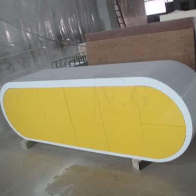 China Customized 2022 Free 3D Customized High Level Modular White Solid Outdoor Dental Clinic Simple Design Color Corian Home Sideboard for sale