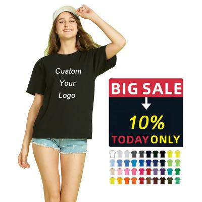 China Designer T Shirt 240 Gram 100% Combed Cotton T Shirt Viable Famous Brands For Women T Shirts With Custom Logo Printed for sale