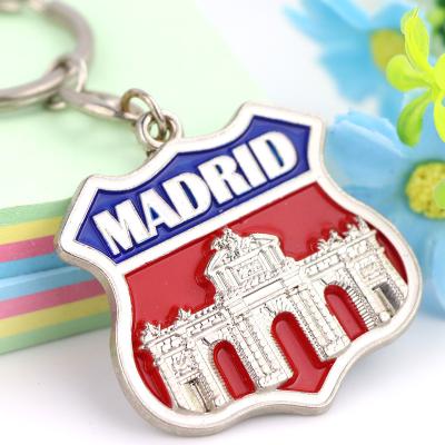 China Travel Agency Tourist Attraction Theme Souvenirs Tourist Items Zinc Alloy Key Chain for sale