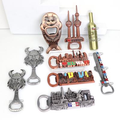 China Viable Hot New Products Zinc Alloy Custom Shape Creative Bottle Opener for sale