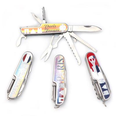 China Foldable 11 in 1 Multi Key Chain Tool High Quality Cheap Survival Safety Folding Foldable Knife for sale