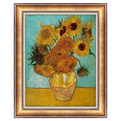 China Modern Fast Shipping Famous Sunflower Vincent Van Gogh Flower Canvas Paintings for sale