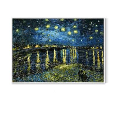 China Luxury Decor Van Gogh Starry Night Over Waterproof+ECO-Friendly the Famous Landscape Art Oil Painting of the Rhone for sale