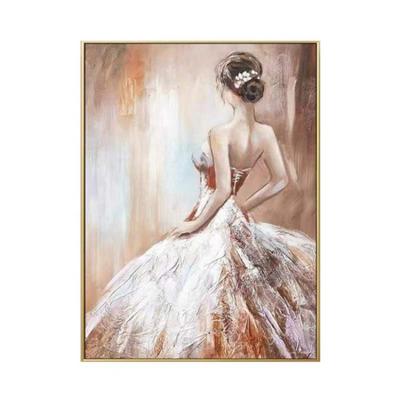 China Modern Good Quality Abstract Girl Portrait Painting Art Canvas Home Decor Sexy Wooden Picture for sale