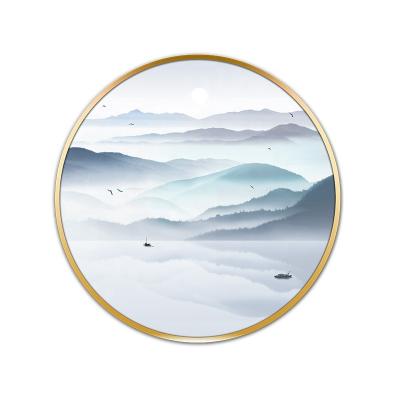 China New Product Large Size Modern Chinese Landscape Mountain Picture Realistic Painting for sale