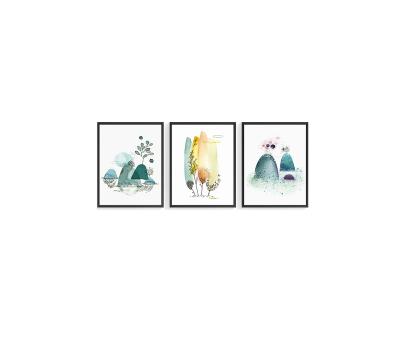 China Nordic environmental mural wall abstract living room landscape painting new product materials painting for sale