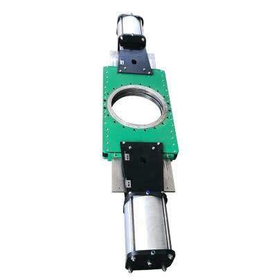 China General SS304 8 Inch Double Disc Pneumatic Knife Gate Valve Used For Sewage for sale