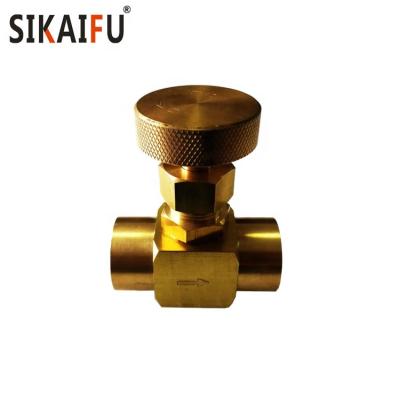 China General 1/4 inch manual brass needle valve with good quality factory direct supply for sale