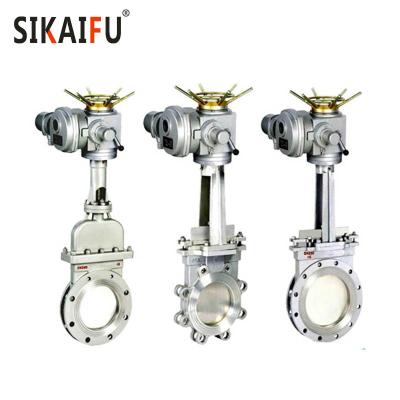 China General Electric Actuated Stainless Steel Knife Gate Valve for sale