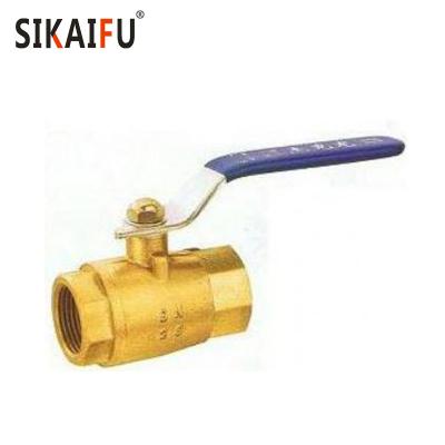 China General 1/2 Inch 2pc Float Brass Ball Valve Fit For Water Pipes for sale