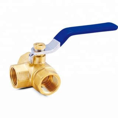 China General Hand Brass 3way Operation Control Union Double Threaded Ball Valve pn16 cw617n for sale