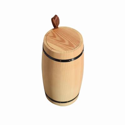 China Wholesale Antique Wine Barrel Cup Customized Viable Wooden Mug for sale