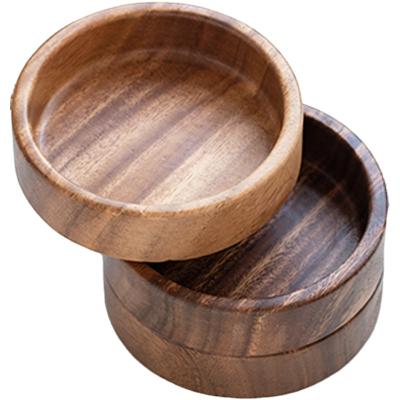 China Eco-friendly South American Wooden Stackable Tray Custom Dessert Tray Small Walnut Tray for sale