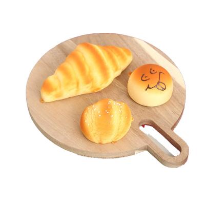 China New Eco-friendly Solid Wood Wooden Cup Tray Bread Tray Western Food Tray for sale