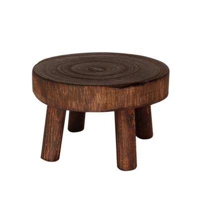 China Custom Wholesale Round Farmhouse Garden Stool Wooden Garden Stool for sale