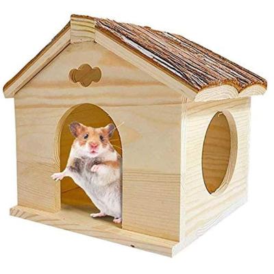 China Breathable High Quality Hamster Shelter Wooden Golden Bear House for sale