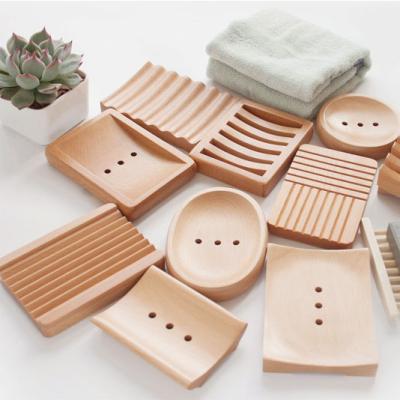 China Eco-friendly Custom Wholesale High Quality Wooden Soap Tray Holder Box for sale