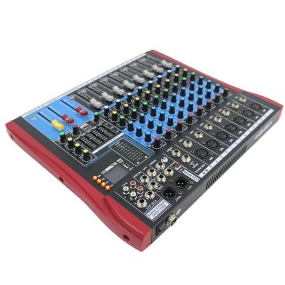 China New Design Mixer 8 Channel Audio ES DJ Console Professional Mixing Controller / Console Audio Mixer for sale