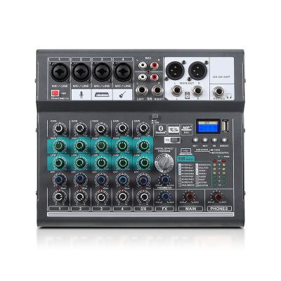 China New Arrival High Stability Excellent Quality Powered DJ Audio Mixer M-6 Audio Sound for sale