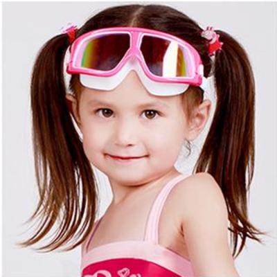 China Waterproof Factory Wholesale Swimming Suit Goggles Waterproof No Leaking Anti-Fog High Definition Set For Kids Electroplate Swimming Goggle for sale