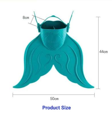 China Swimming Accessories Fins Products 2023 Factory New Promotion Hot Style Swim Siamese Fins Diving Swimming Flippers Mermaid Monofin Fins For Adults And Kids Green for sale