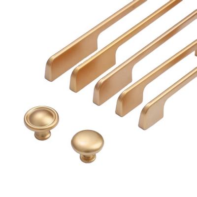 China Easy Compile Modern Furniture Hardware Fittings Cabinet Wardrobe Pull Aluminum Alloy Handle Design for sale