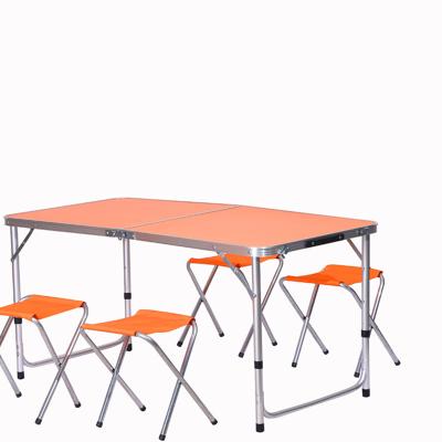 China Modern high quality cheap outdoor folding cafe dining table with 4 stools for sale