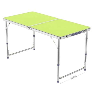 China Modern Designs MDF Computer Survey Easy Carry Welding Indoor Dining Folded Wood Table for sale