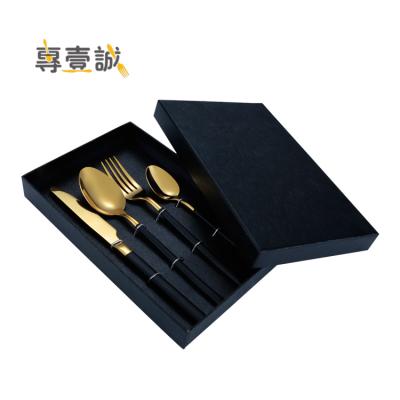 China New Style Viable Flatware Set With Gift Box For Festival Wedding Hotel Gift Shop Use for sale