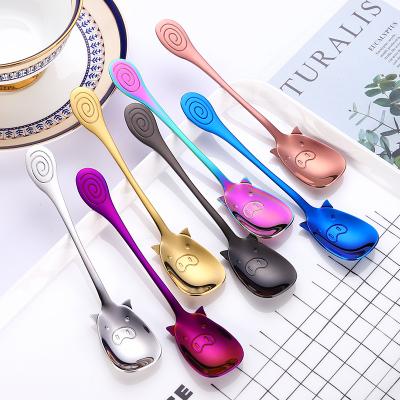 China Funny stainless steel sustainable spoons and forks set with pig design metal spork for fruit, desserts, pasta for sale