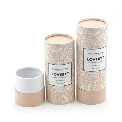 China Recycled Materials Cardboard Tube Custom Gift Box Packaging For Skin Care Products for sale