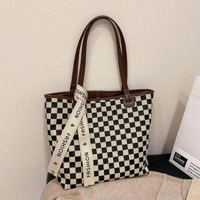 China High quality Kalanta Amazon fashion plaid tote bag female bag a simple female handbag lady handbag 2021 main Korean version atmosphere for sale