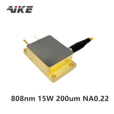 China Multifunctional detachable fiber communication AIKE 808nm 15W 200um fiber optic coupled diode laser SMA905 for sale