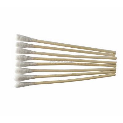 China Wooden Stick Bamboo Stick Wooden Cotton Buds Micro Tip Cosmetic Cotton Swabs 15cm for sale