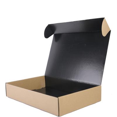 China Corrugated Recyclable Foldable Paper Box Tuck End Flat Mail Ship Shipping Box for sale