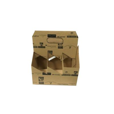 China Custom Recyclable Hot Selling Luxury Glass Corrugated Wine Packing Box for sale