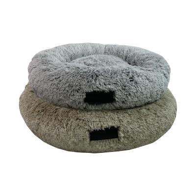 China Breathable Super Soft Recycled Filling Memory Foam Warm And Washable Dog Bed Around Pet Cushion for sale